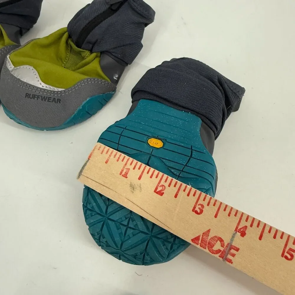 Ruffwear Polar Trex Waterproof Winter Dog Boots Socks Black Blue 3 in